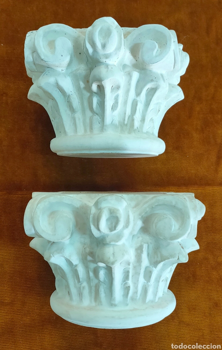 Arte: 2 capiteles de madera - Foto 1