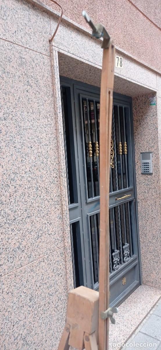 Arte: ANTIGUO CABALLETE PINTOR MADERA PLEGABLE REGULABLE - Foto 5