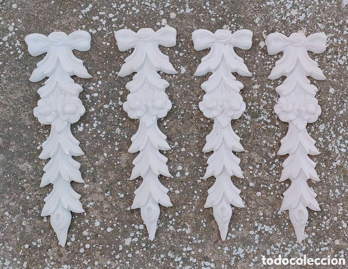 Arte: 4 adornos de pasta-madera - Foto 1