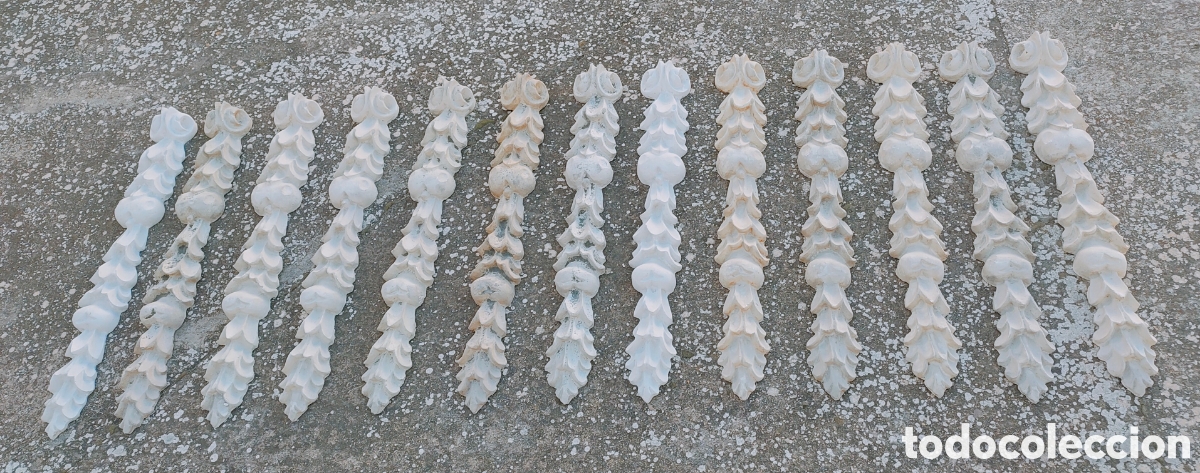 Arte: 13 adornos barrocos de pasta-madera - Foto 1