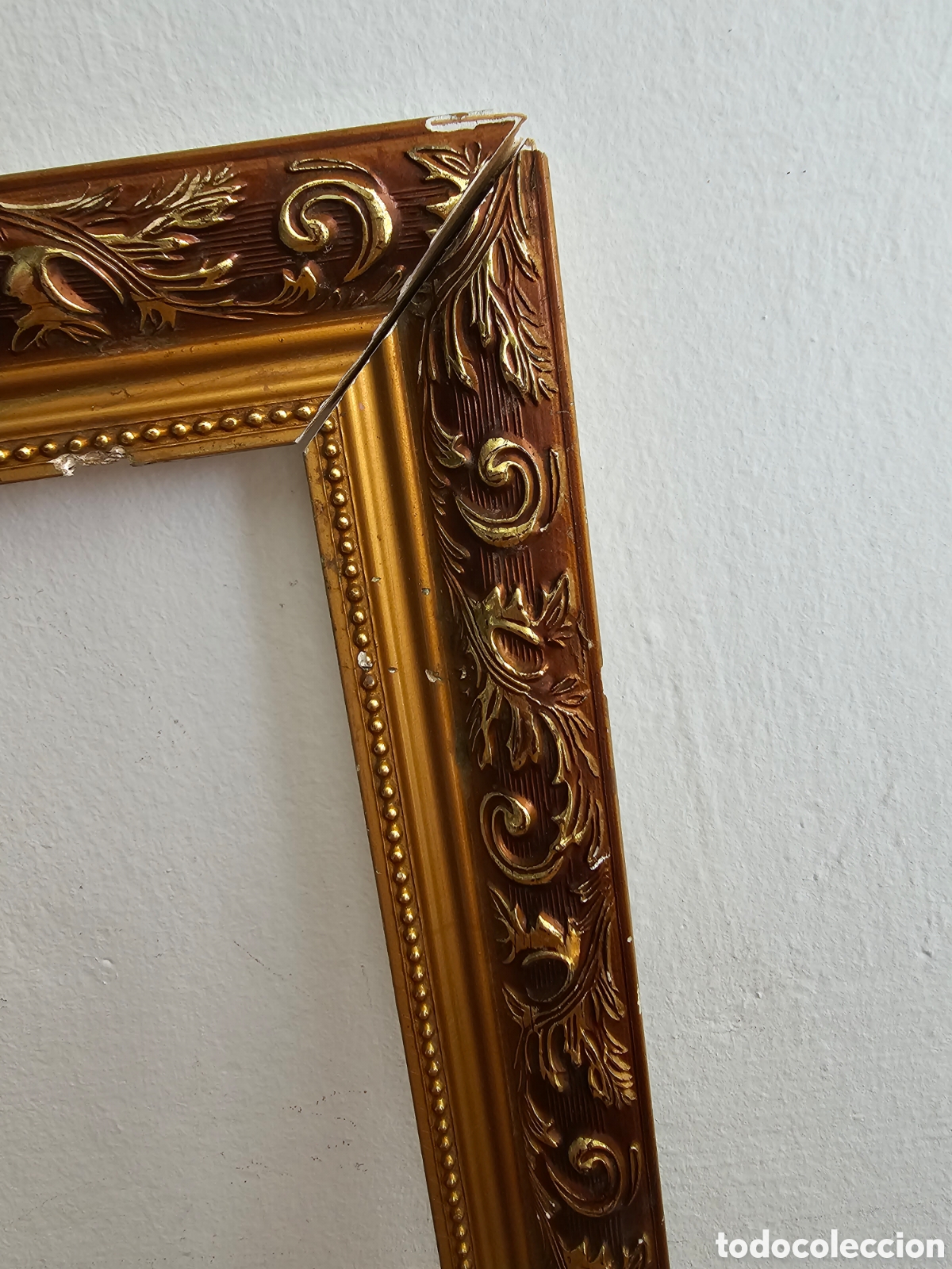Arte: Marco de madera dorado. Para cuadro. - Foto 7