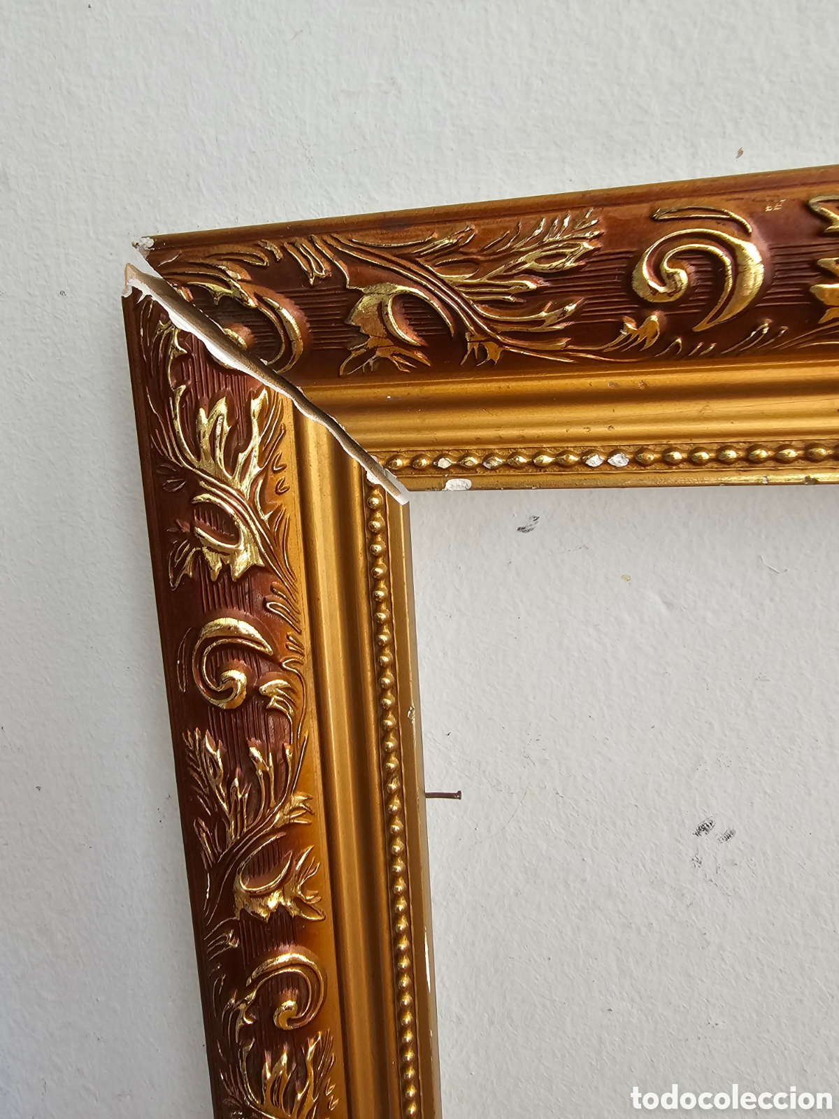 Arte: Marco de madera dorado. Para cuadro. - Foto 8