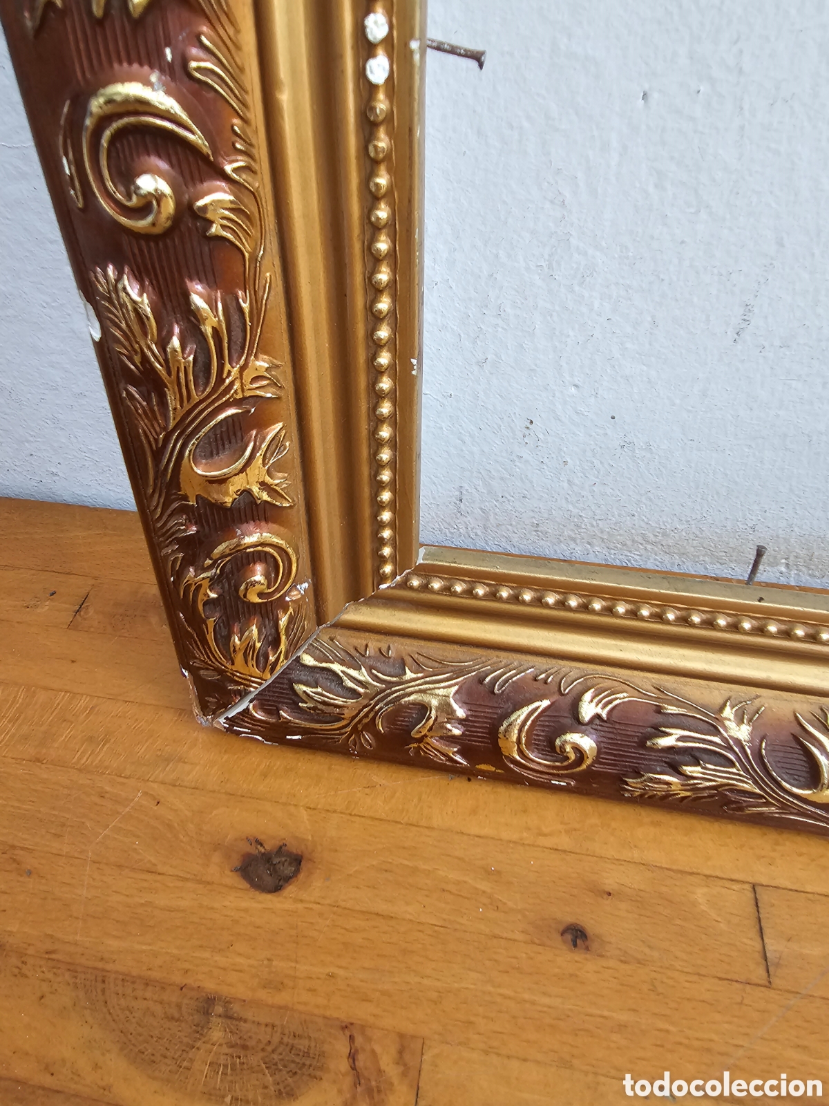 Arte: Marco de madera dorado. Para cuadro. - Foto 9