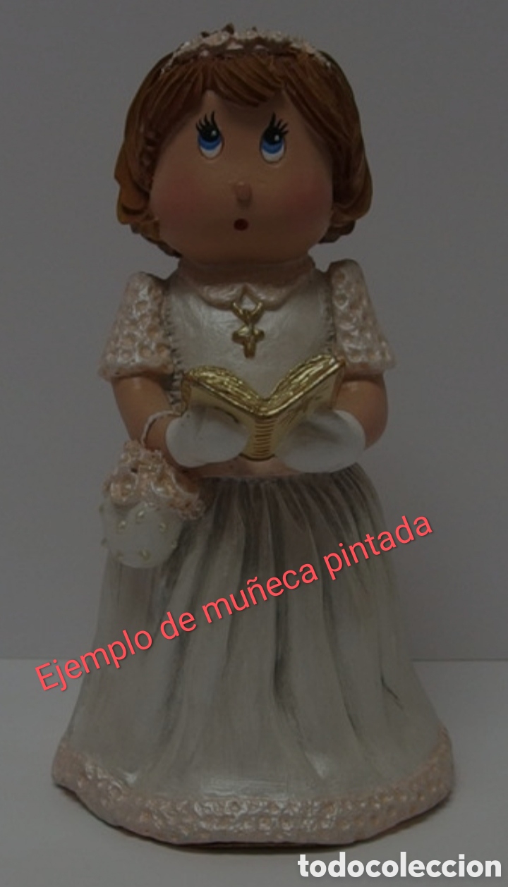 Arte: Mu&ntilde;eca Comuni&oacute;n Cuqui para pintar. - Foto 2