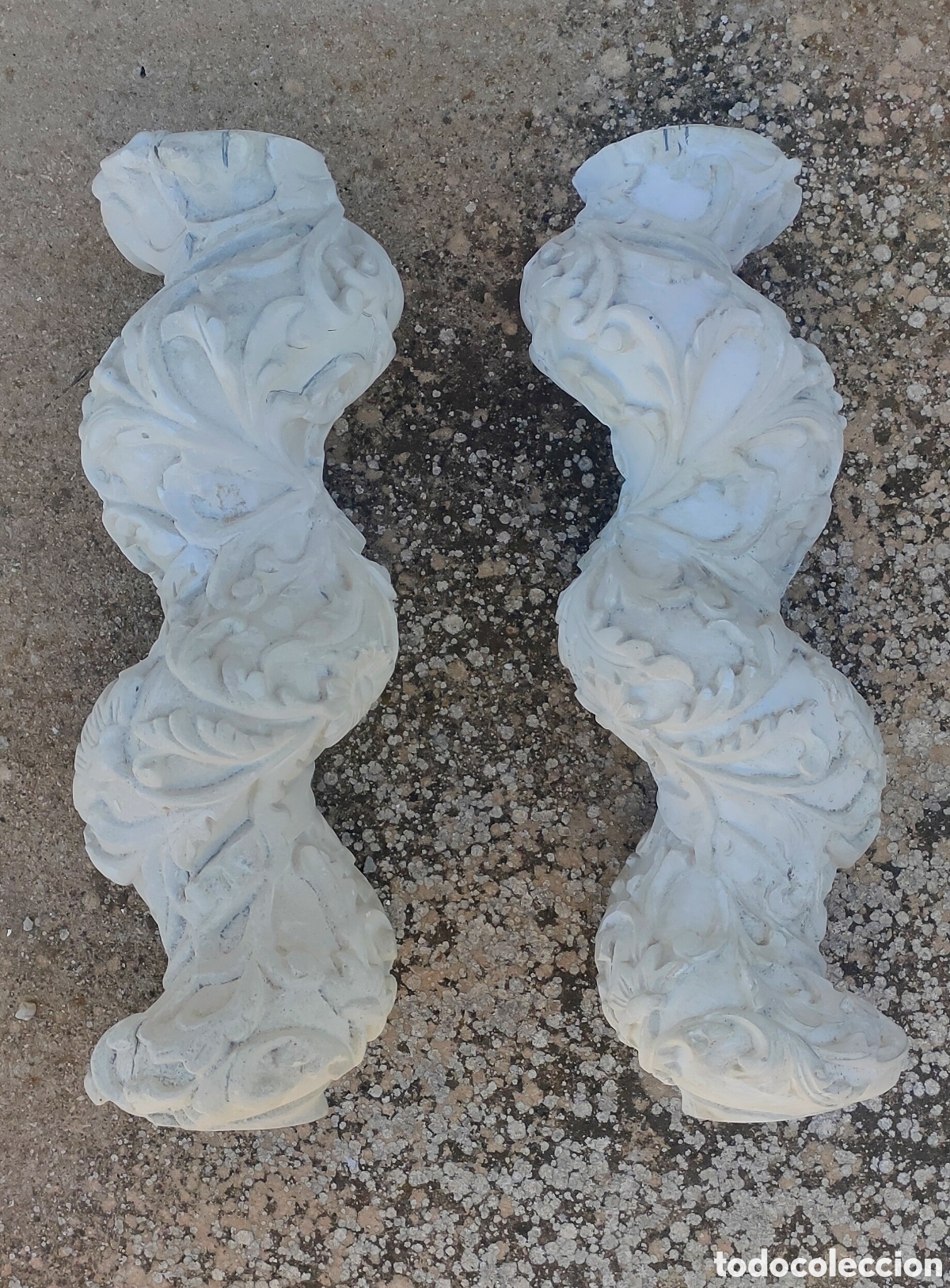 Arte: Pareja de columnas salom&oacute;nicas - Foto 1