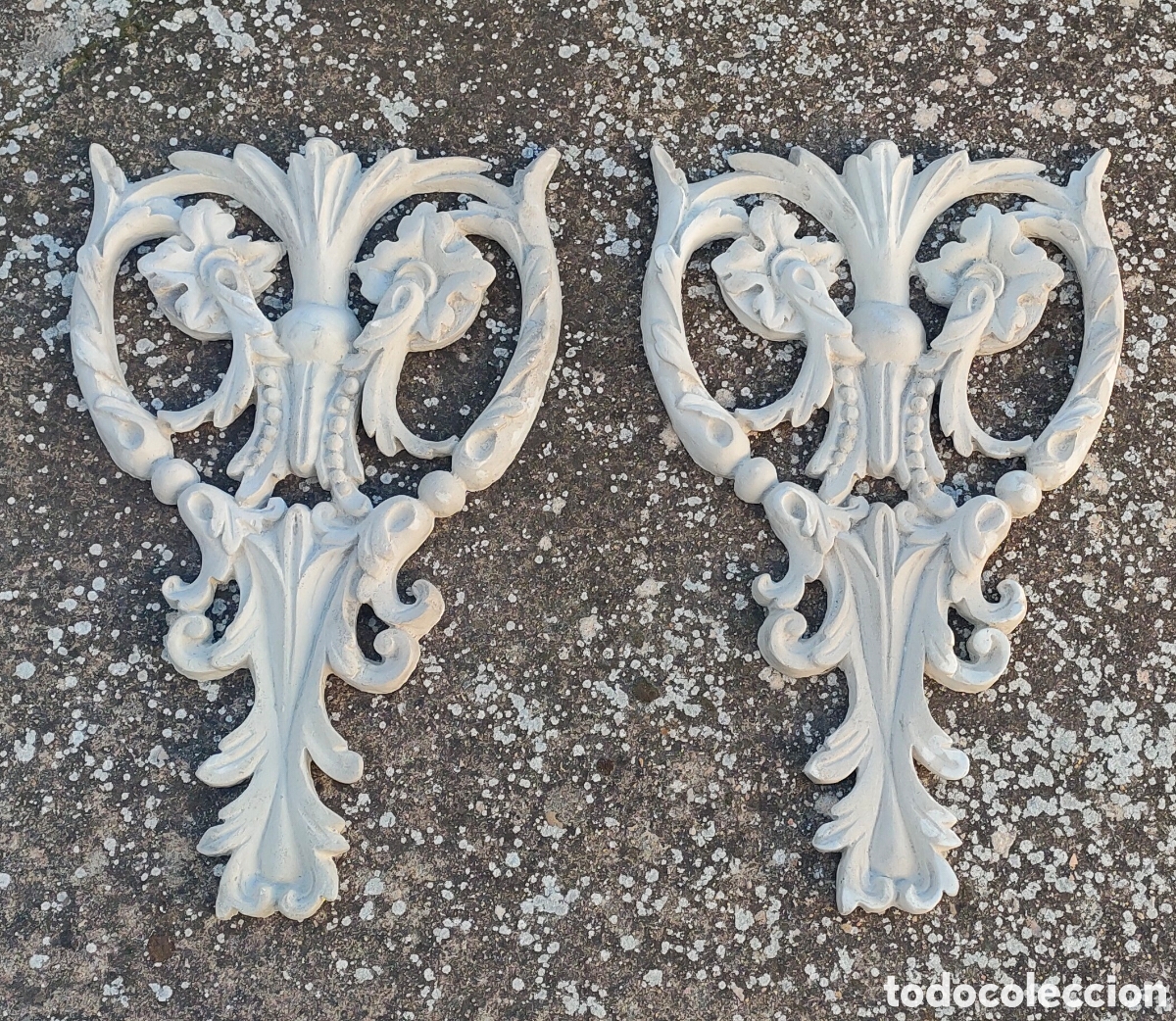 Arte: Pareja de adornos de pasta-madera - Foto 1
