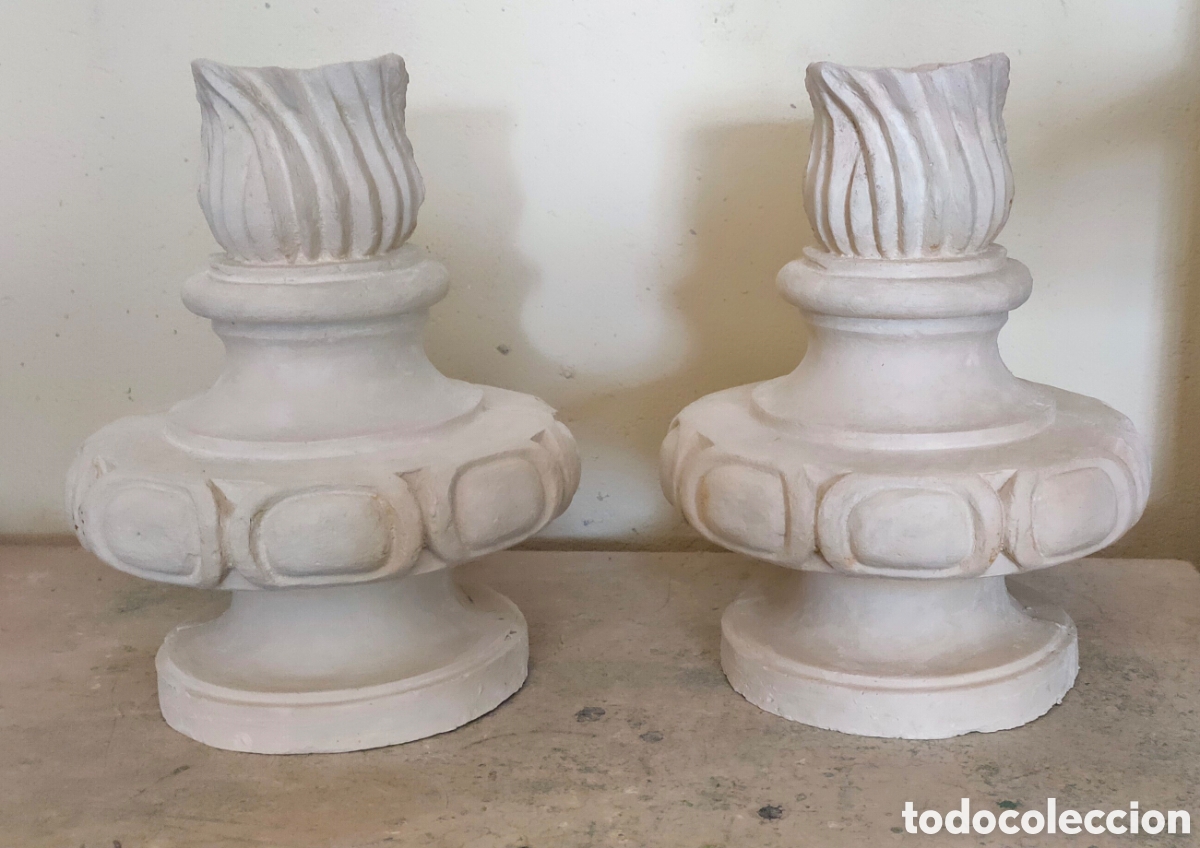 Arte: 2 &aacute;nforas de pasta-madera - Foto 1
