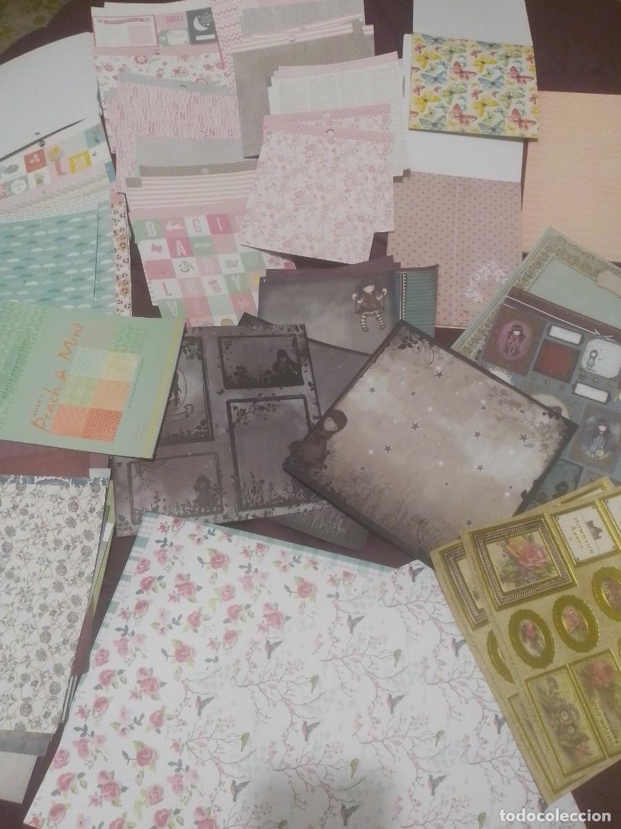 Arte: Gran lote de papeles para scrap - Foto 1