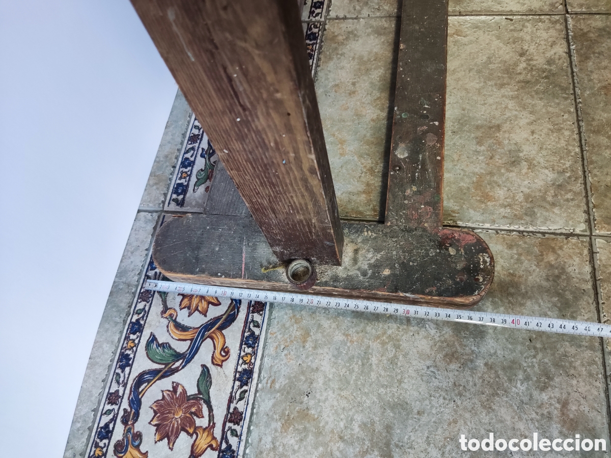 Arte: Antiguo caballete pintor - Foto 8