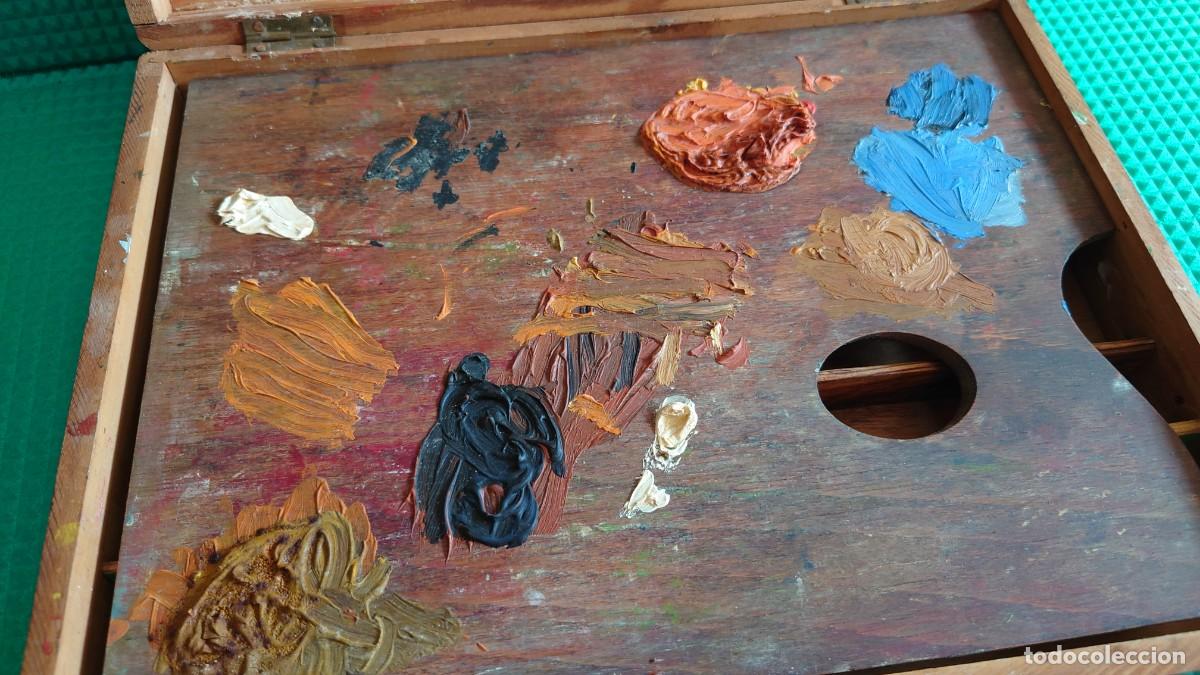 Arte: MALETIN PINTOR ANTIGUO - Foto 3
