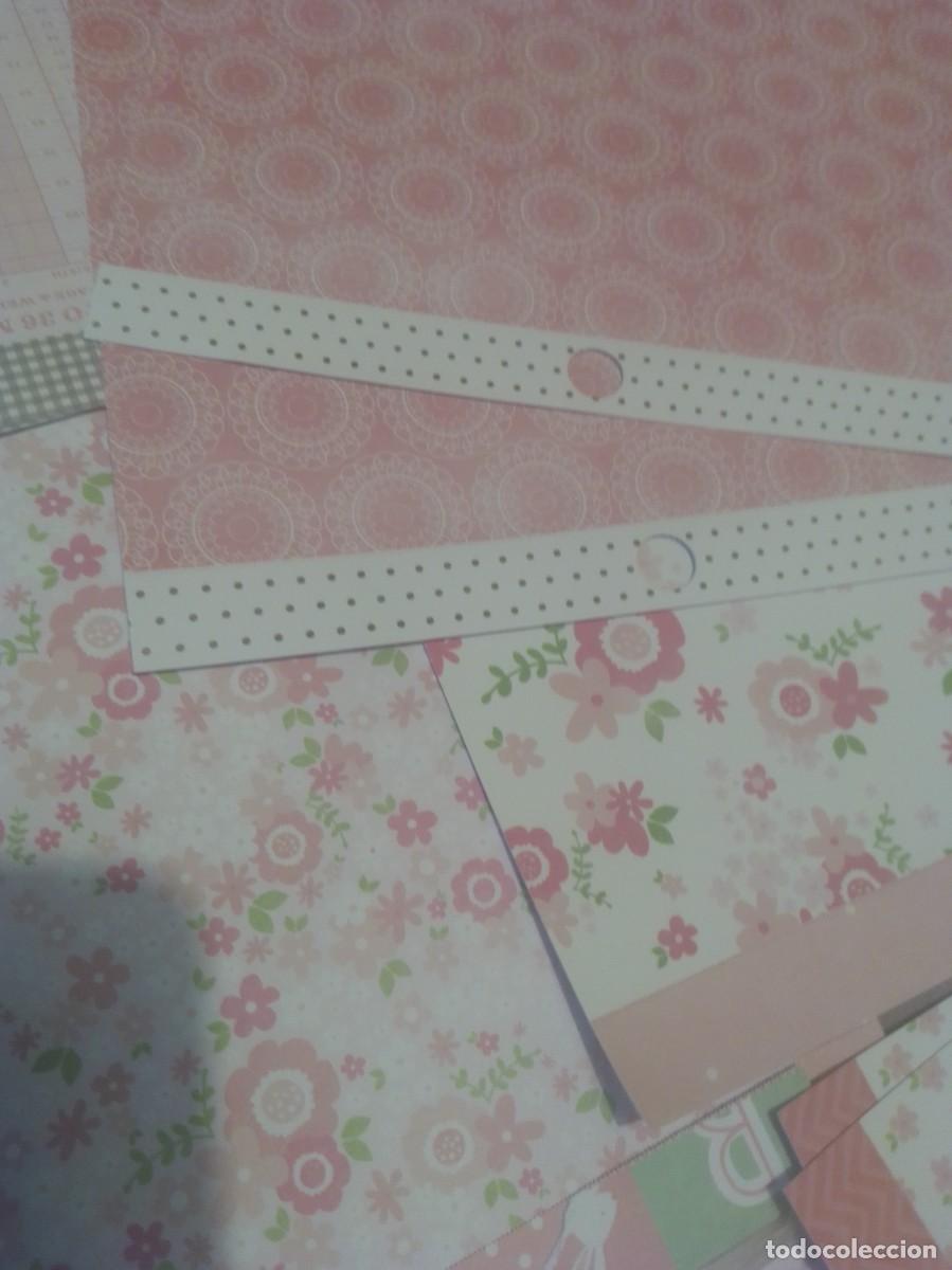 Arte: 77 papeles scrap flores etc - Foto 5