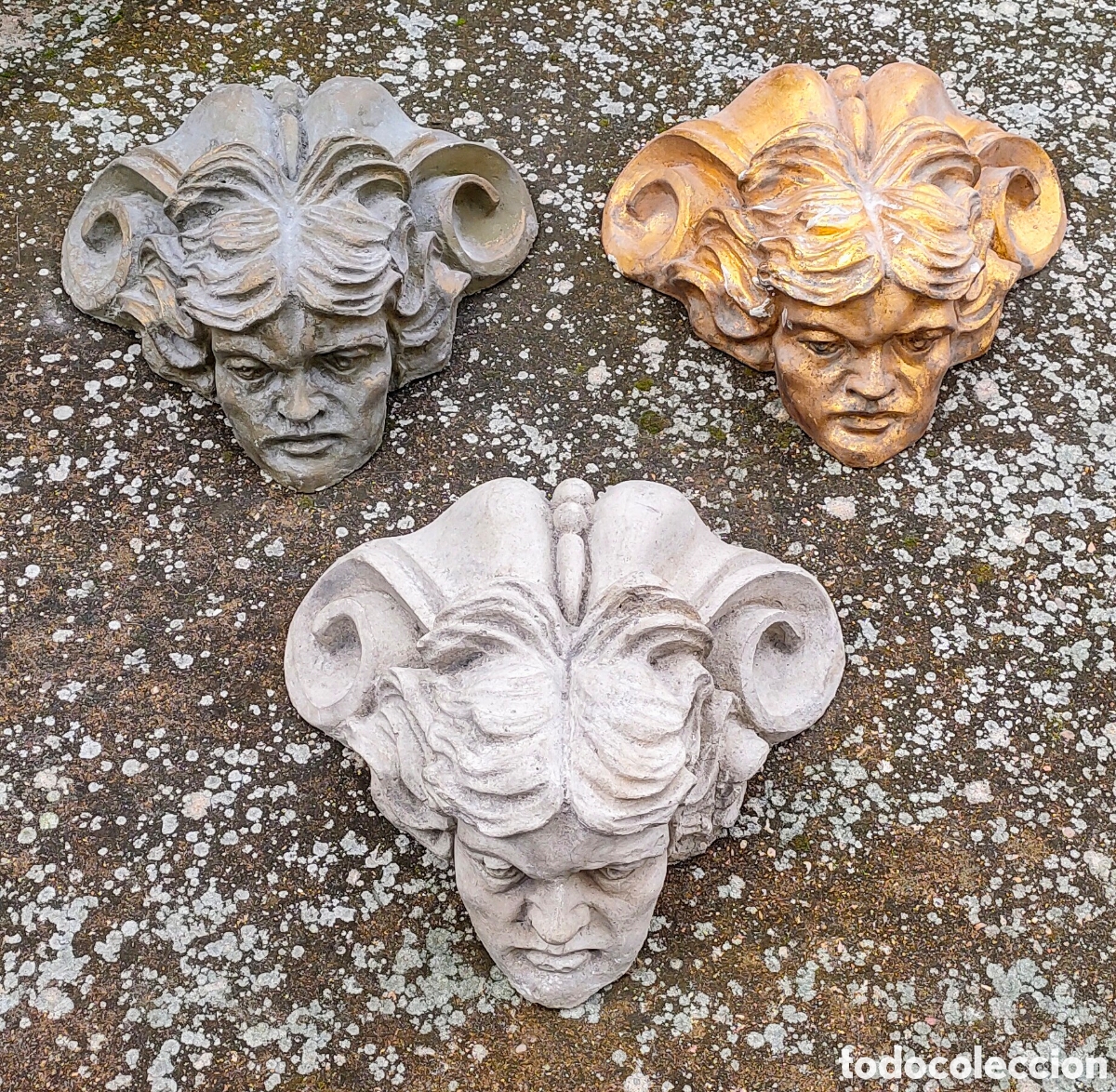 Arte: Tres cabezas ornamentales - Foto 2