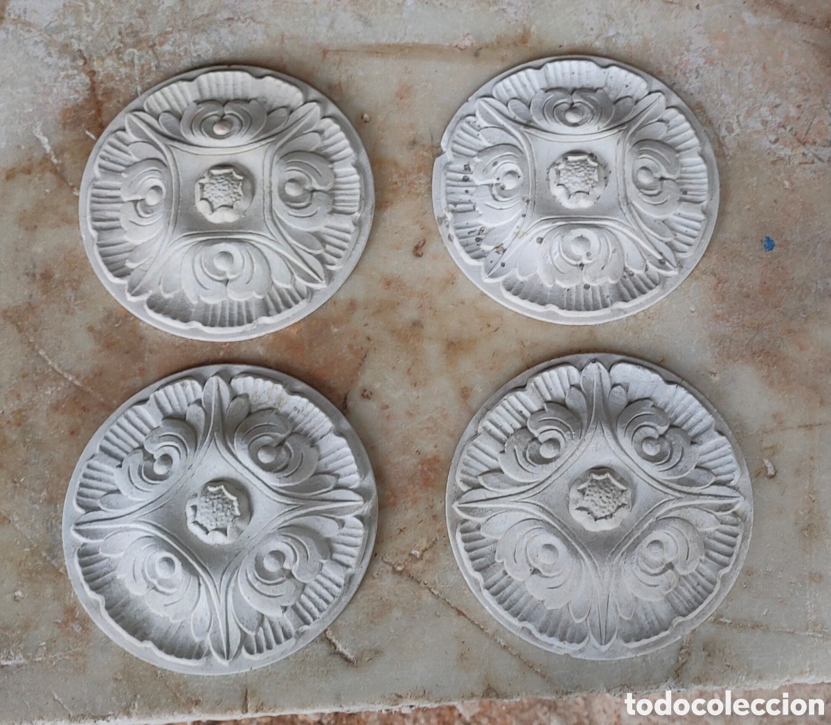 Arte: 4 plafones de pasta-madera - Foto 1