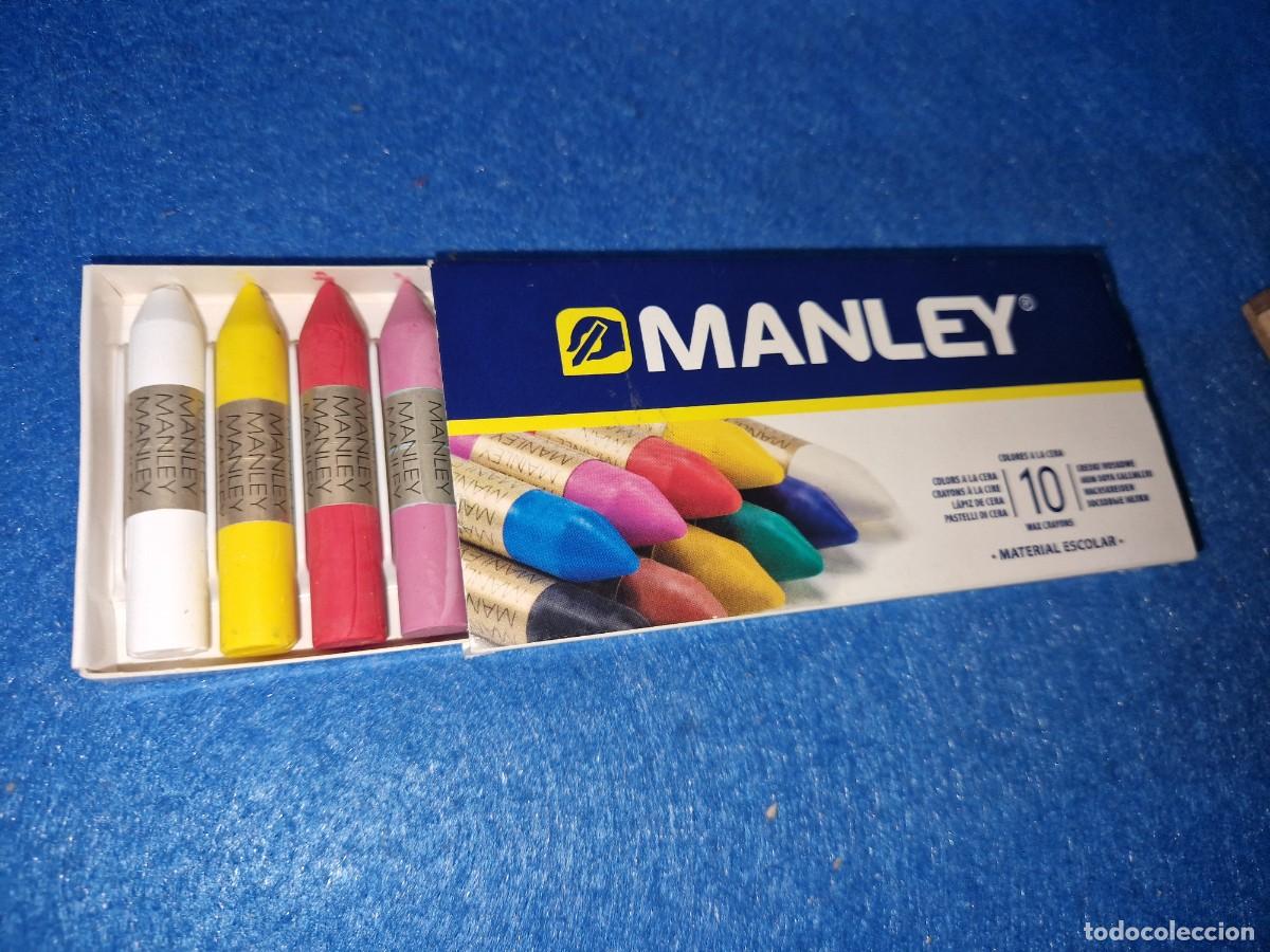 Arte: Caja de 10 colores a la cera - Manley, - Foto 1