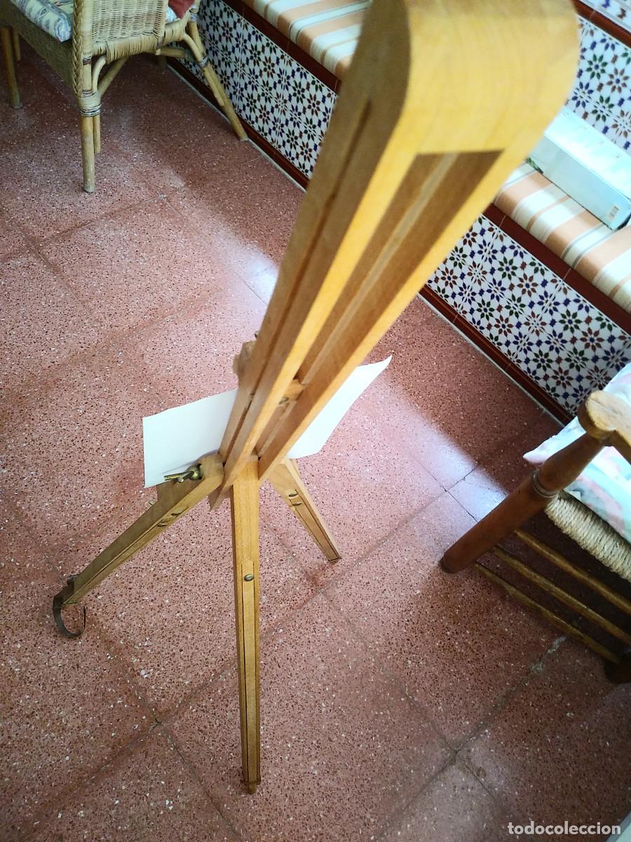 Arte: CABALLETE DE PIE DE MADERA. - Foto 8