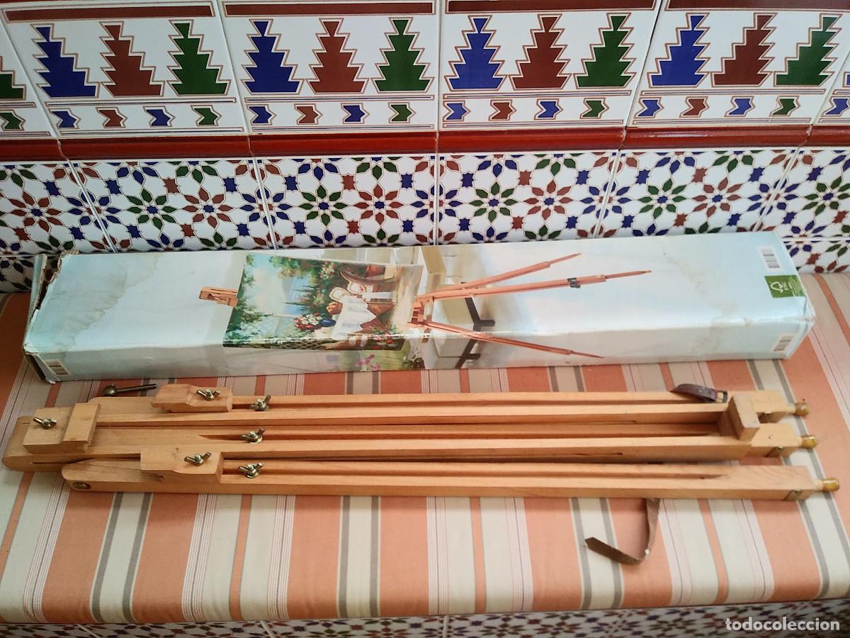 Arte: CABALLETE DE PIE DE MADERA. - Foto 12