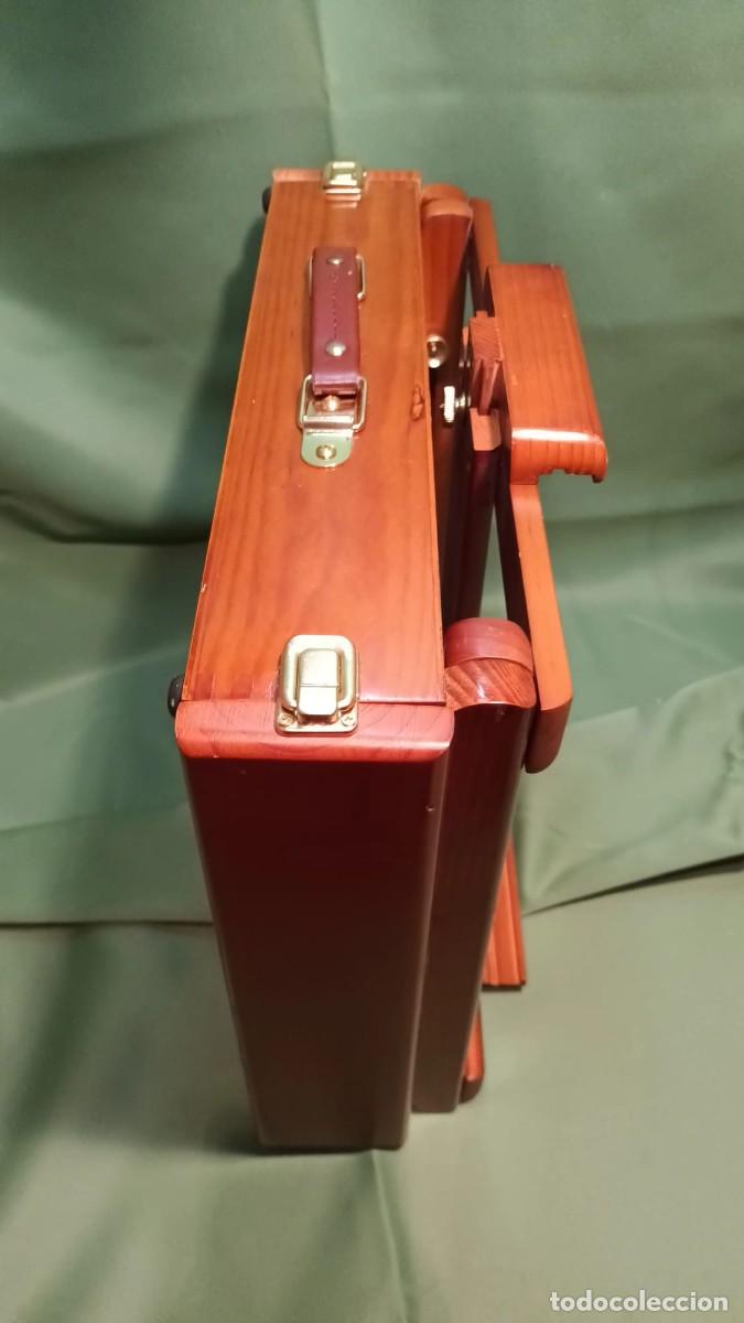 Arte: CABALLETE DE MESA PORT&Aacute;TIL DE MADERA. - Foto 4