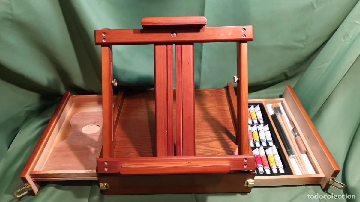 Arte: CABALLETE DE MESA PORT&Aacute;TIL DE MADERA. - Foto 6