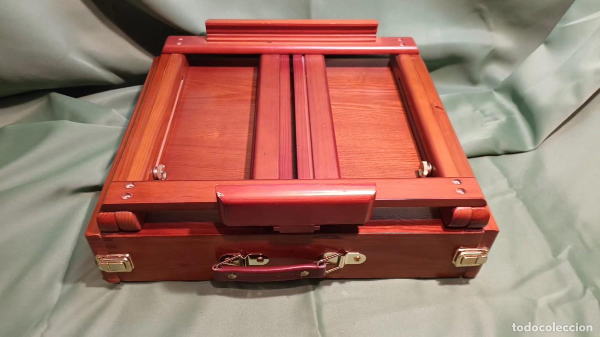 Arte: CABALLETE DE MESA PORT&Aacute;TIL DE MADERA. - Foto 12