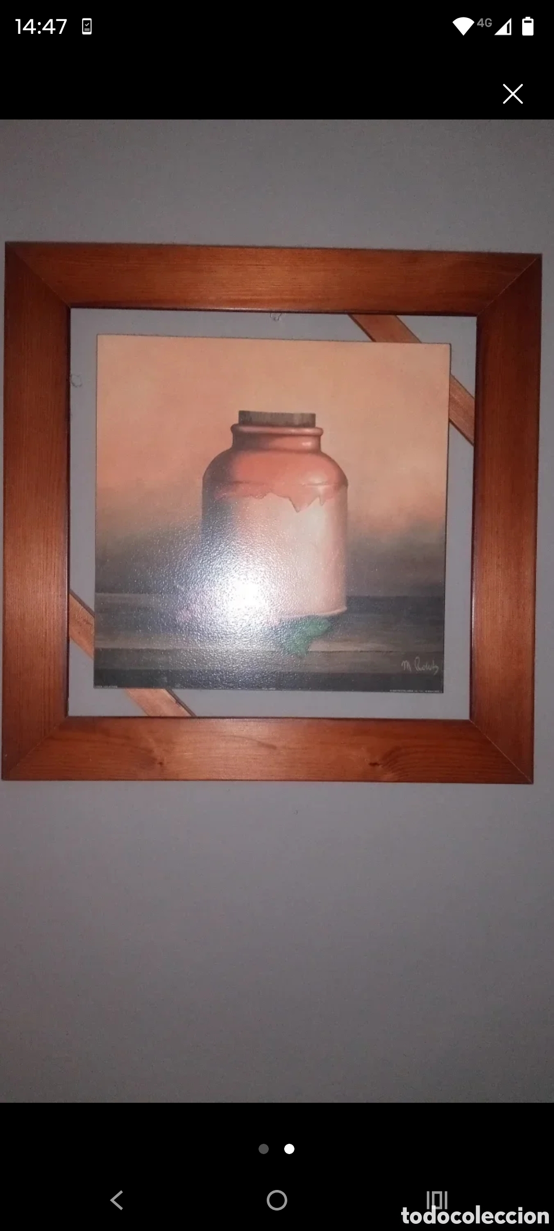 Arte: Cuadro bodeg&oacute;n jarron - Foto 1