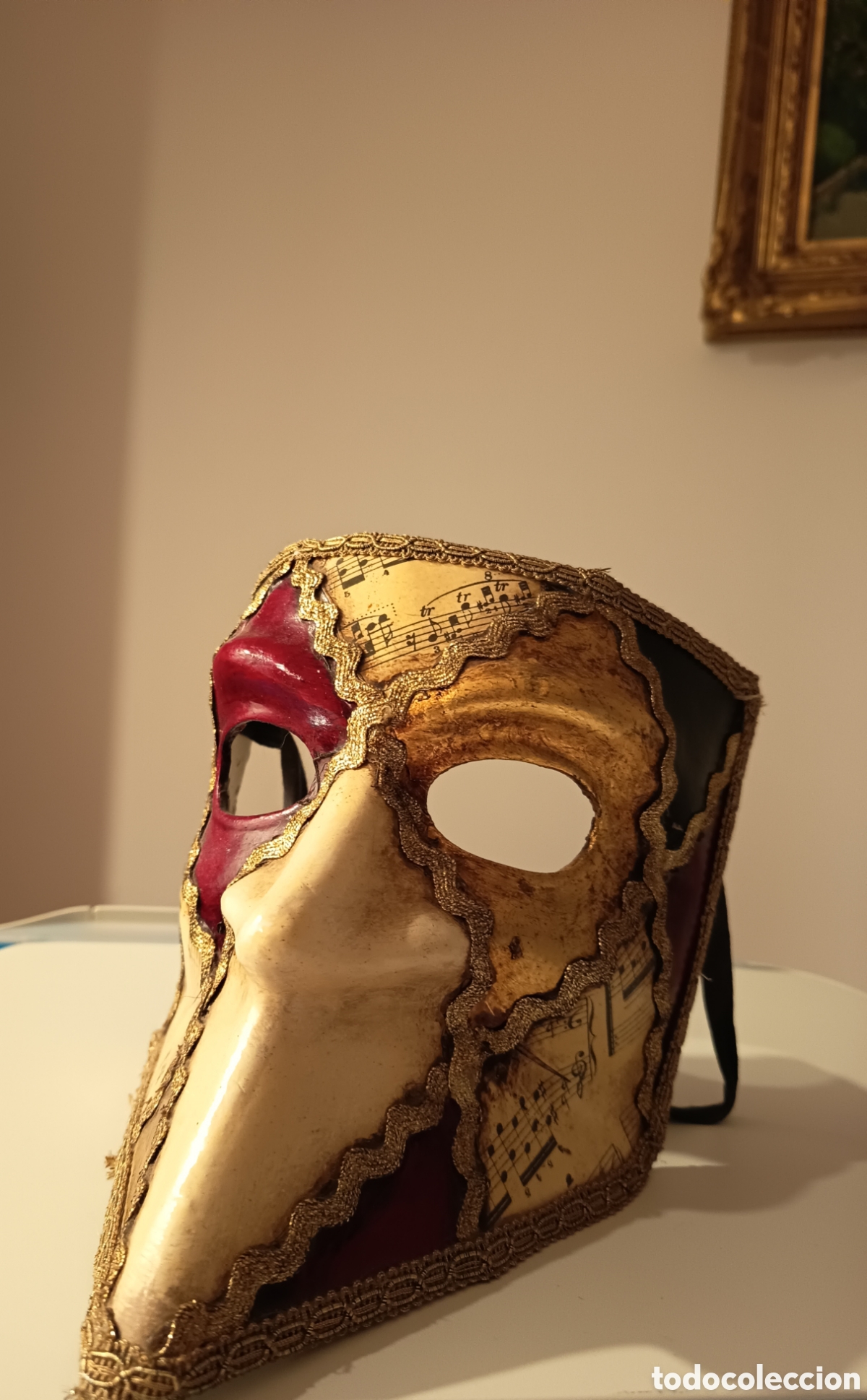 Arte: Antifaz Veneciano. Creado a mano. - Foto 3