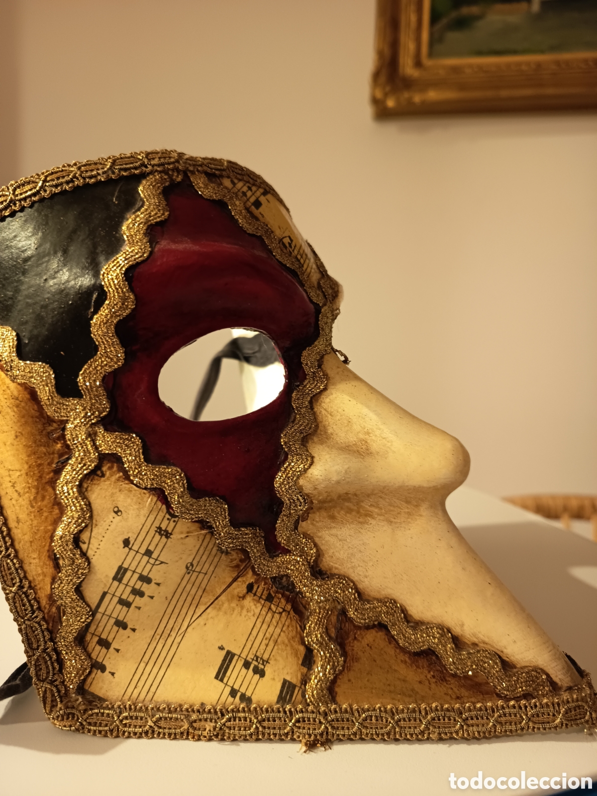 Arte: Antifaz Veneciano. Creado a mano. - Foto 4