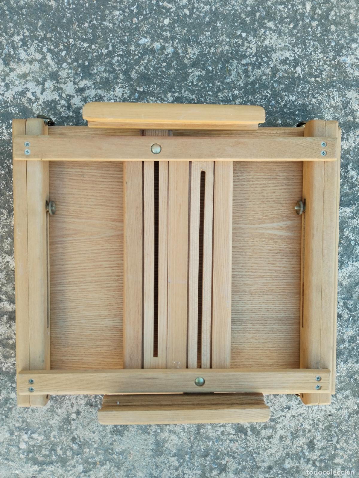 Arte: caballete de pintor maletin de mesa - Foto 2