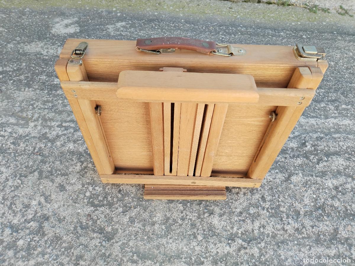 Arte: caballete de pintor maletin de mesa - Foto 1