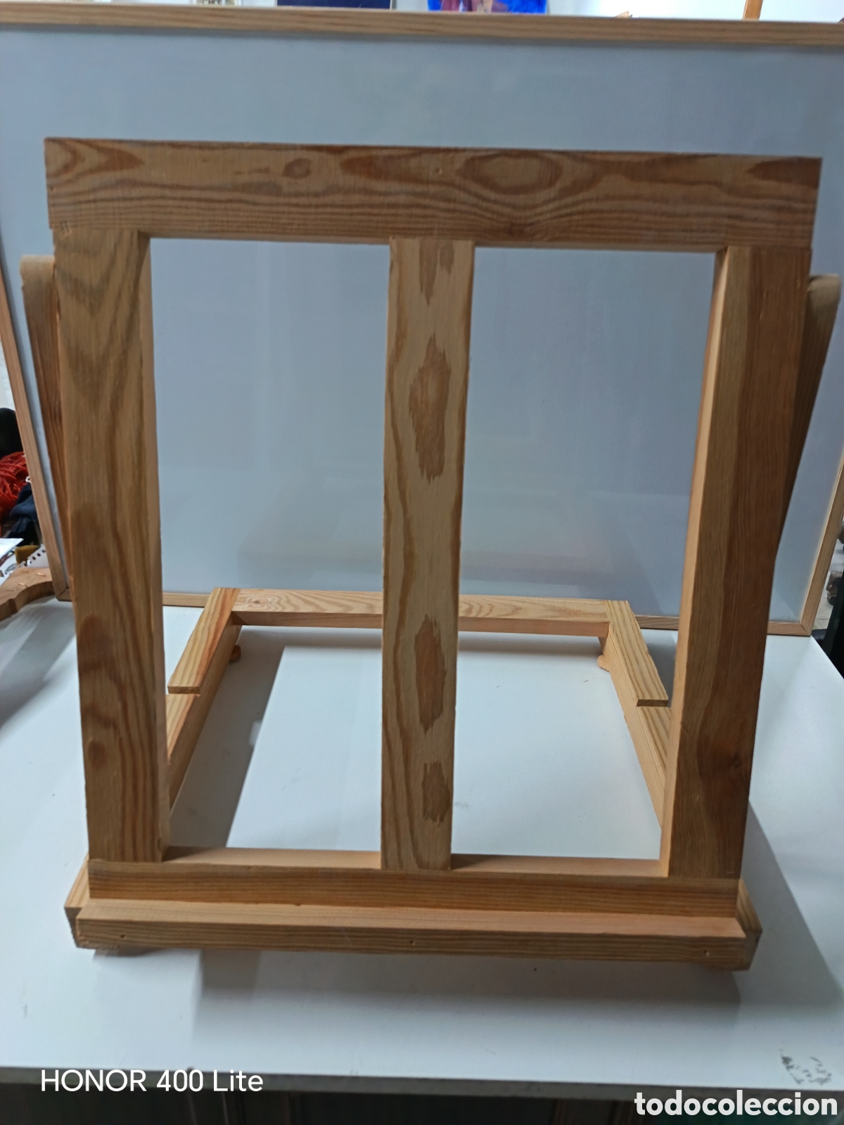 Kunst: Caballete de madera plegable para pintar y modelar