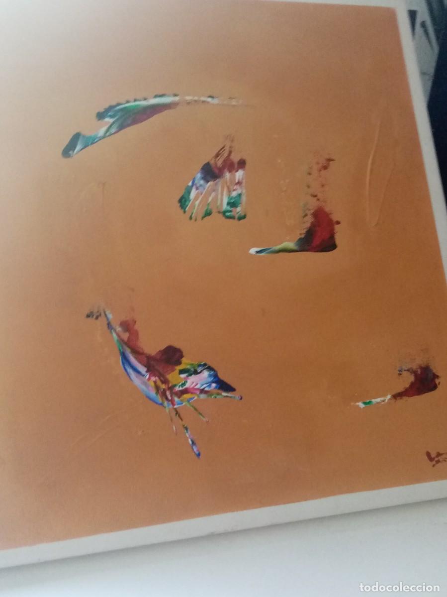 Arte: CUADRO ARTE DECORATIVO CON FIRMA PARTE TRASERA MEDIDA 43 X 46