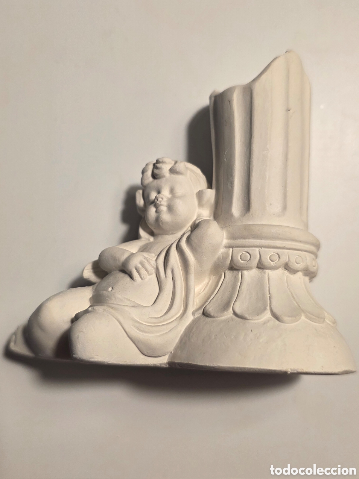 Arte: PAREJA DE FIGURAS DE ESCAYOLA PARA MANUALIDADES