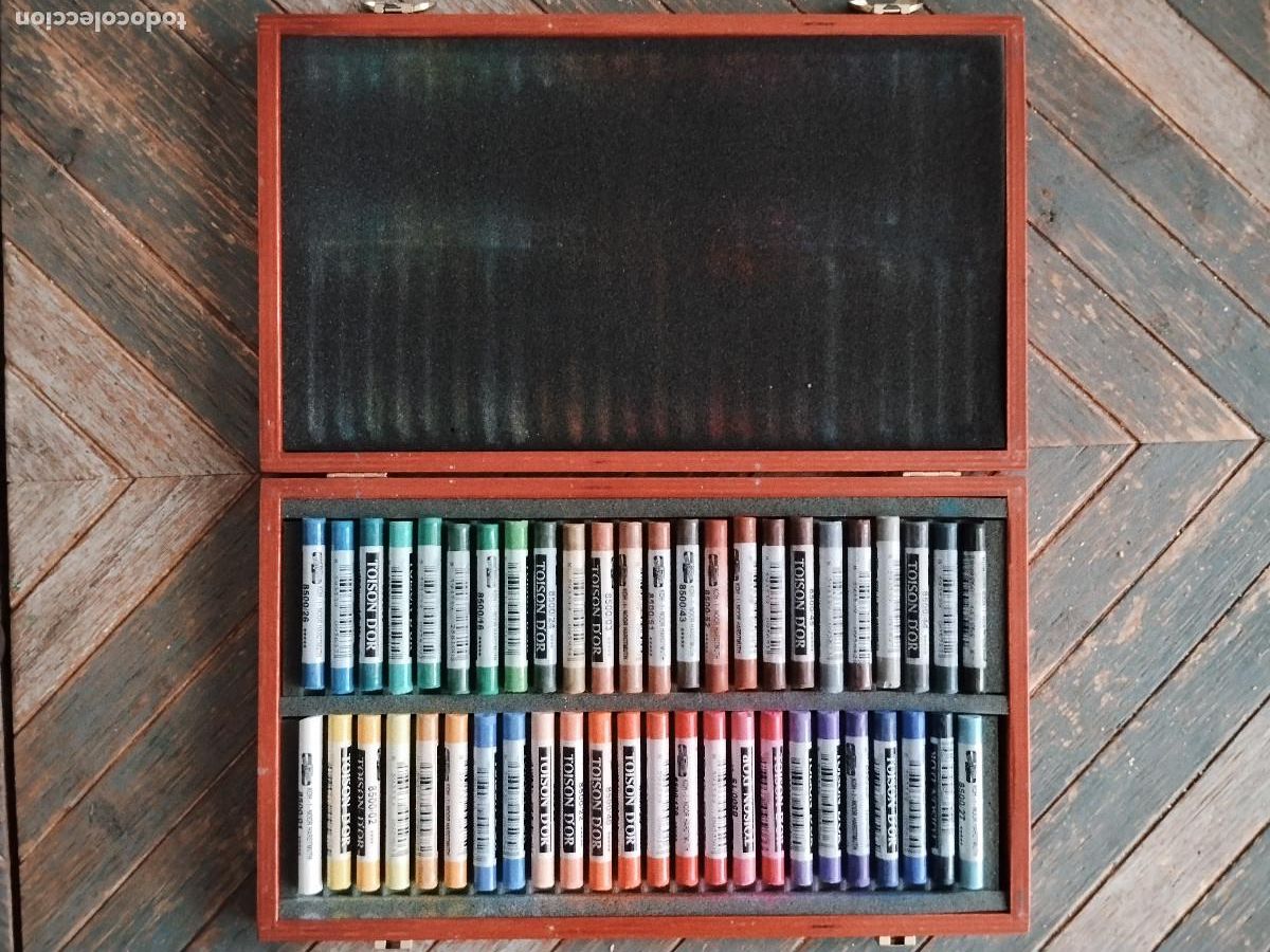 Arte: TOISON D&rsquo;OR &ndash; Set completo de pasteles secos en estuche de madera