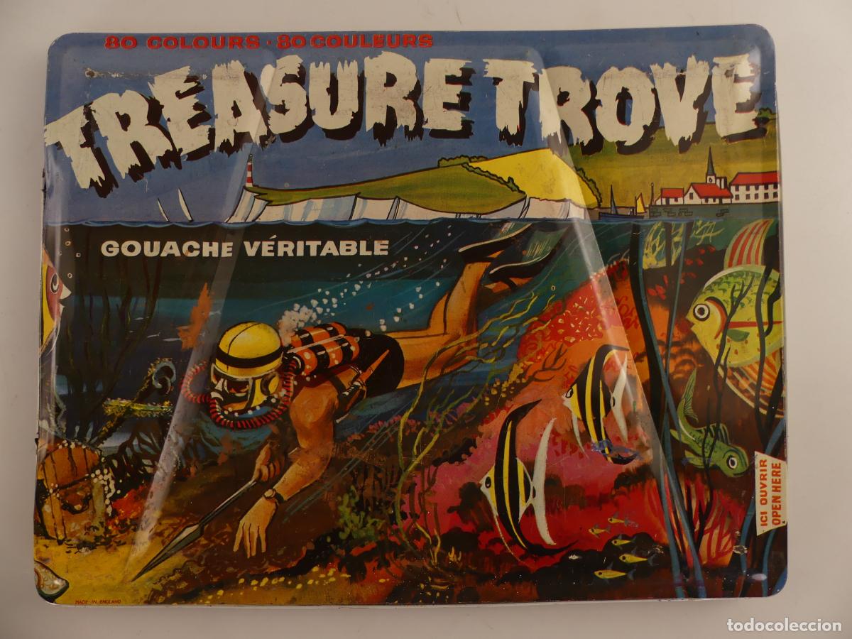 Kunst: CAJA DE HOJALATA PINTURAS TREASURE TROVE