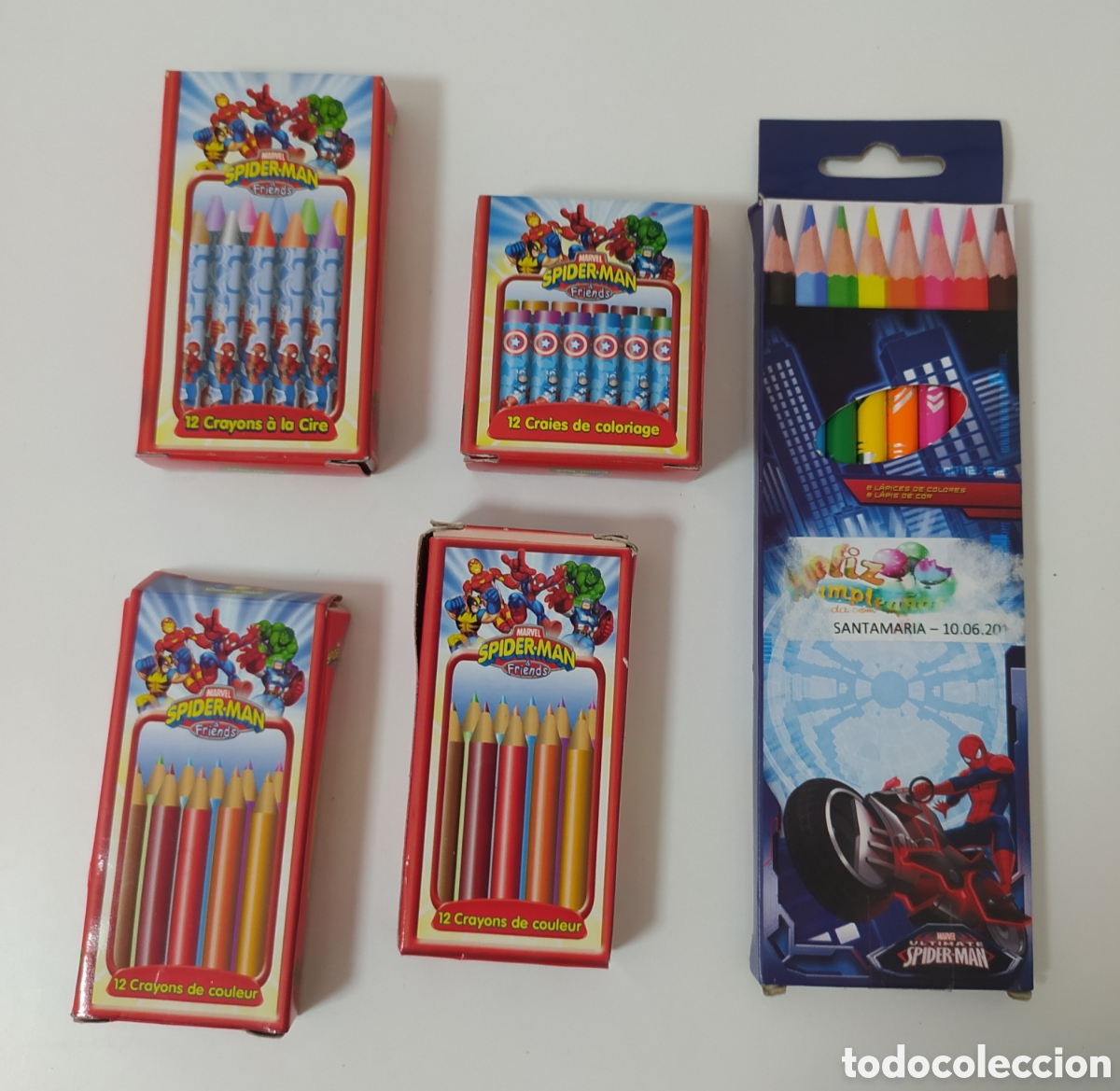 Kunst: Lote 5 Cajas Pinturas Spiderman Marvel