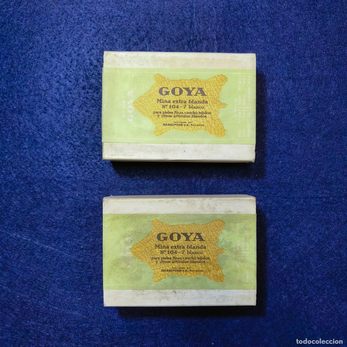 Art: 2 CAJAS DE 12 MINAS EXTRABLANDAS COLOR BLANCO. MARCA GOYA. PRECINTADAS