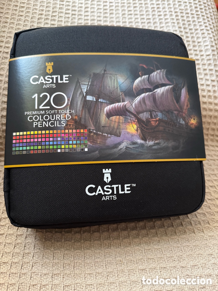 Arte: Castle Arts Premium Soft Touch 120 L&aacute;pices de Colores &ndash; Estuche Negro &ndash; Nuevo