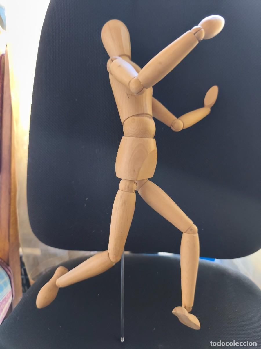 Arte: Maniqu&iacute; de dibujo anat&oacute;mico de madera 41 cm de alto