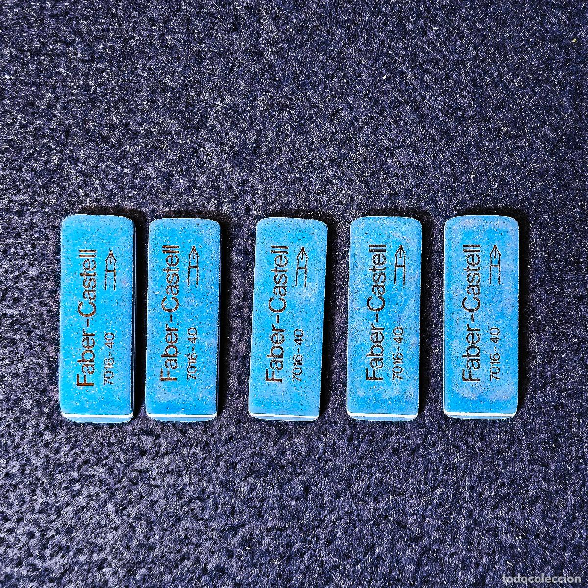 Arte: 5 GOMAS DE BORRAR MARCA FABER - CASTELL 7016-40. PARA TINTA