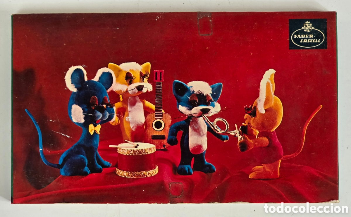 Arte: Caja 36 L&aacute;pices de Colores A W Faber-Castell - Decoraci&oacute;n Dibujo Pintura Orquesta Gatos