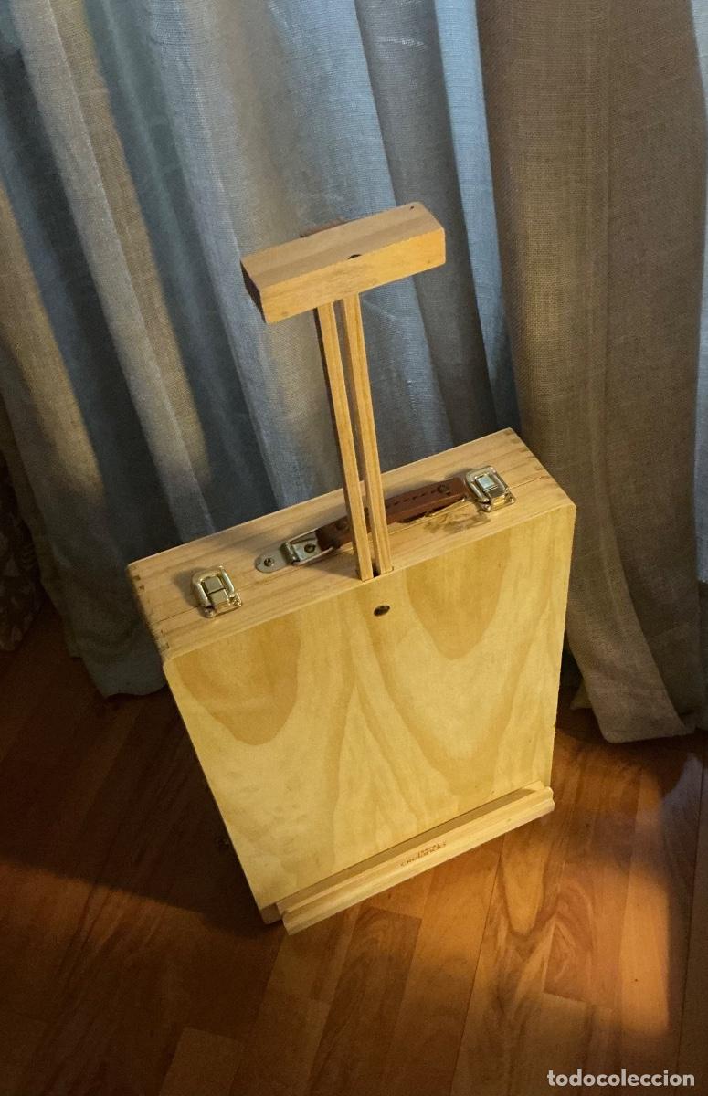 Arte: Caballete de mesa de madera para pintar. - Foto 2