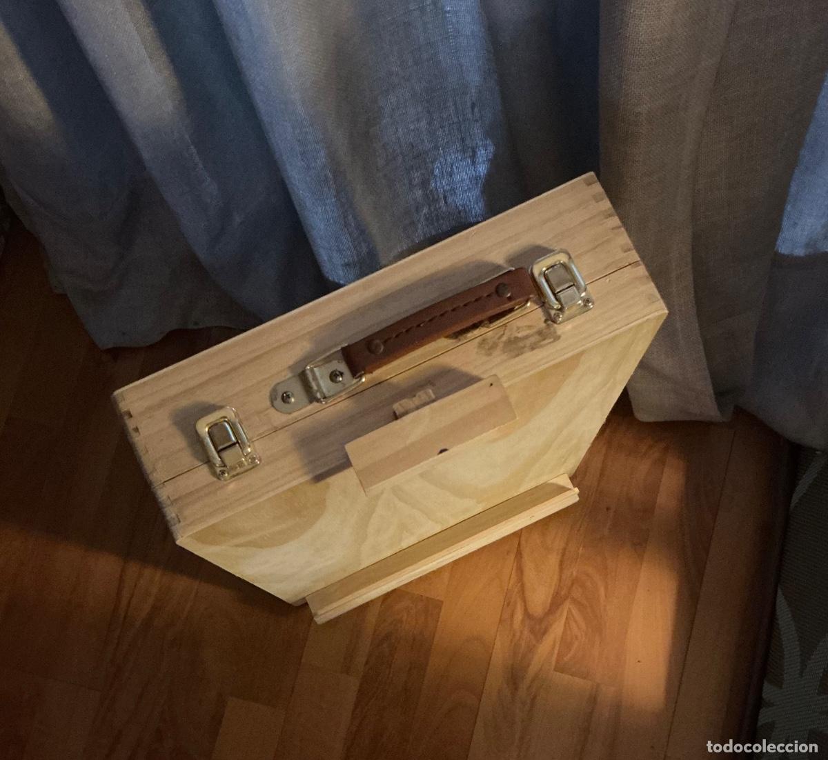 Arte: Caballete de mesa de madera para pintar. - Foto 3