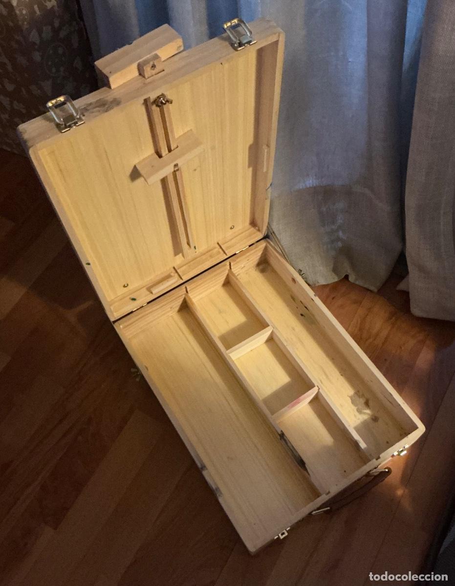 Arte: Caballete de mesa de madera para pintar. - Foto 4