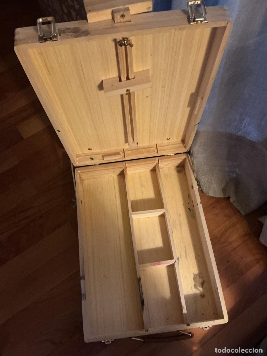 Arte: Caballete de mesa de madera para pintar. - Foto 5