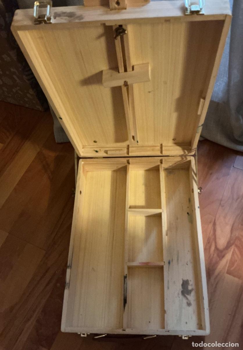 Arte: Caballete de mesa de madera para pintar. - Foto 6