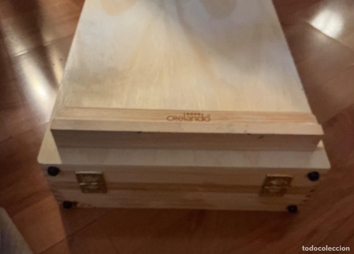Arte: Caballete de mesa de madera para pintar. - Foto 7
