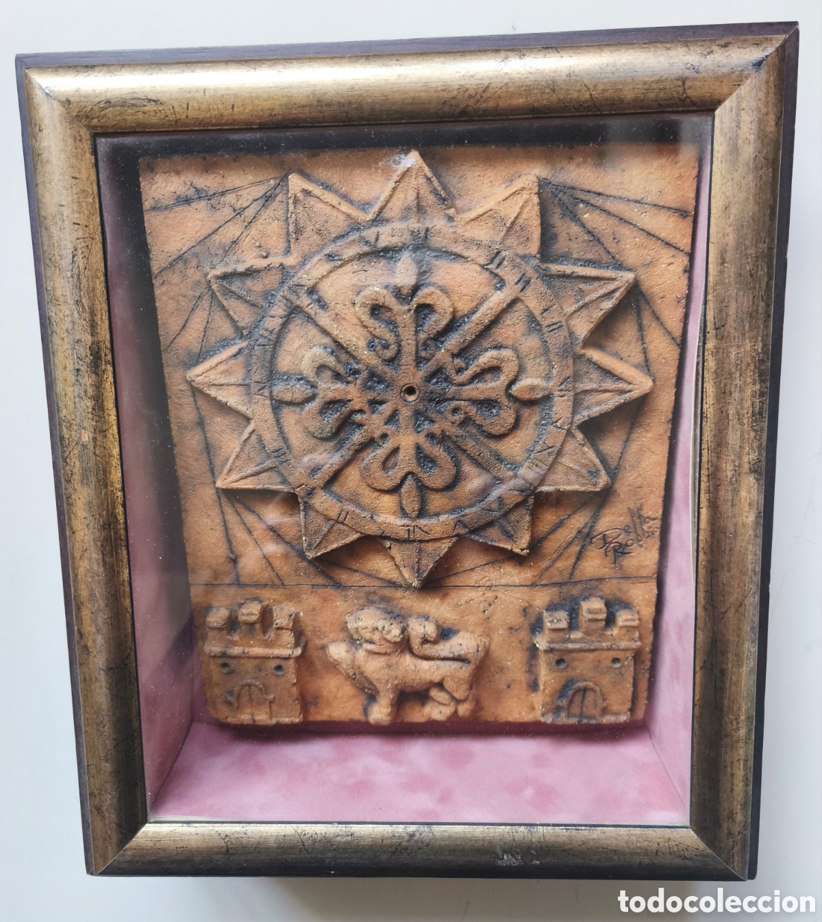 Arte: Cuadro con relieve de terracota de la firma Della Robbia