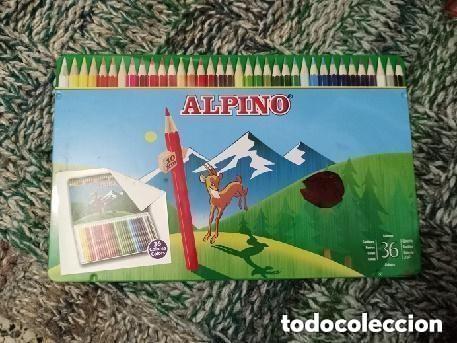 Arte: ESTUCHE LATA - LAPICES COLORES CASI NUEVOS FALTAN 2 DE 36 -MIRAR FOTOS