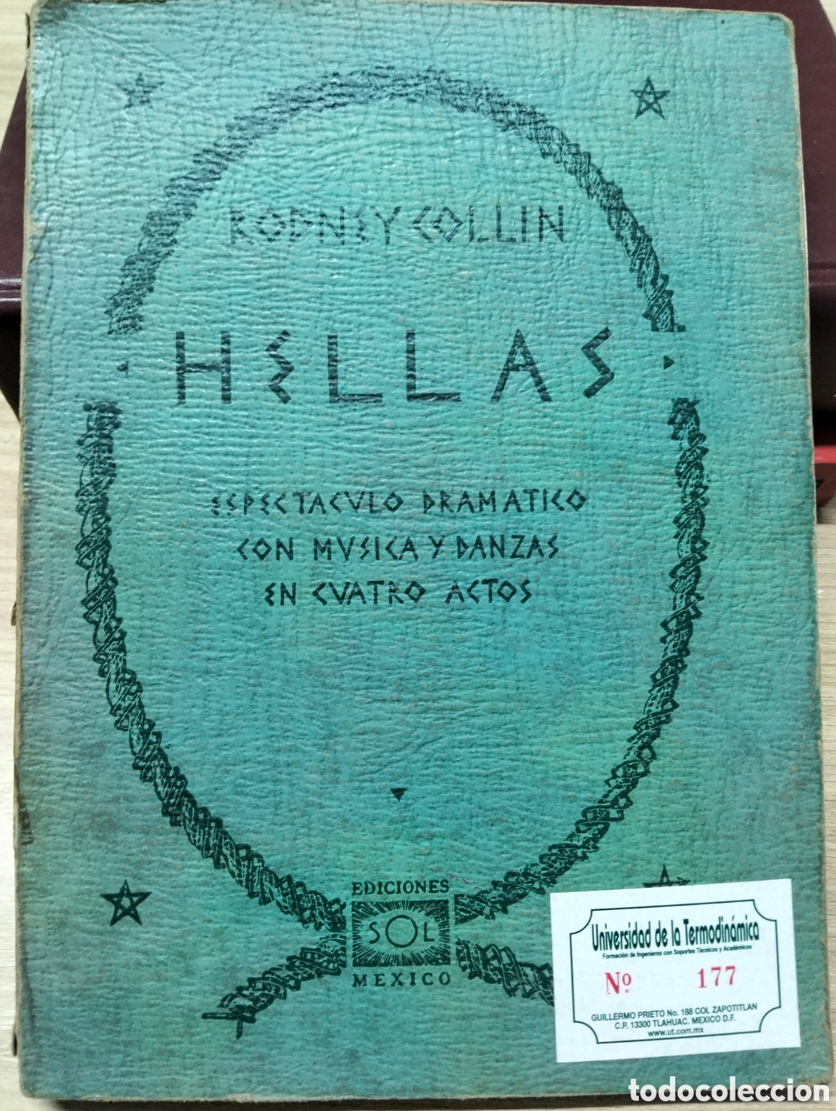 Arte: HELLAS &ndash; RONNY COLLIN &ndash; EDICIONES SOL &ndash; M&Eacute;XICO, 1950