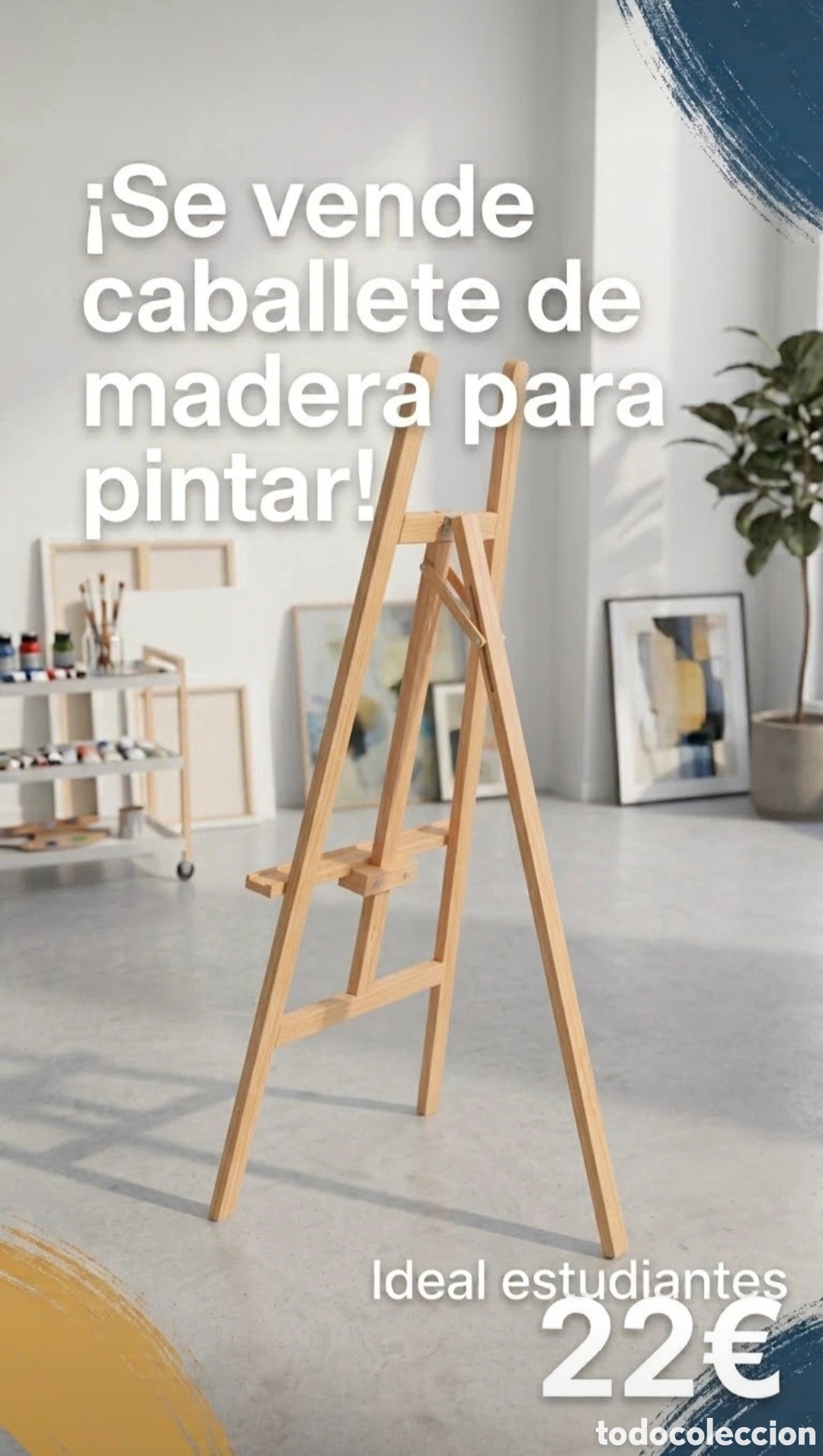 Arte: Caballete de pintura de madera - Foto 3
