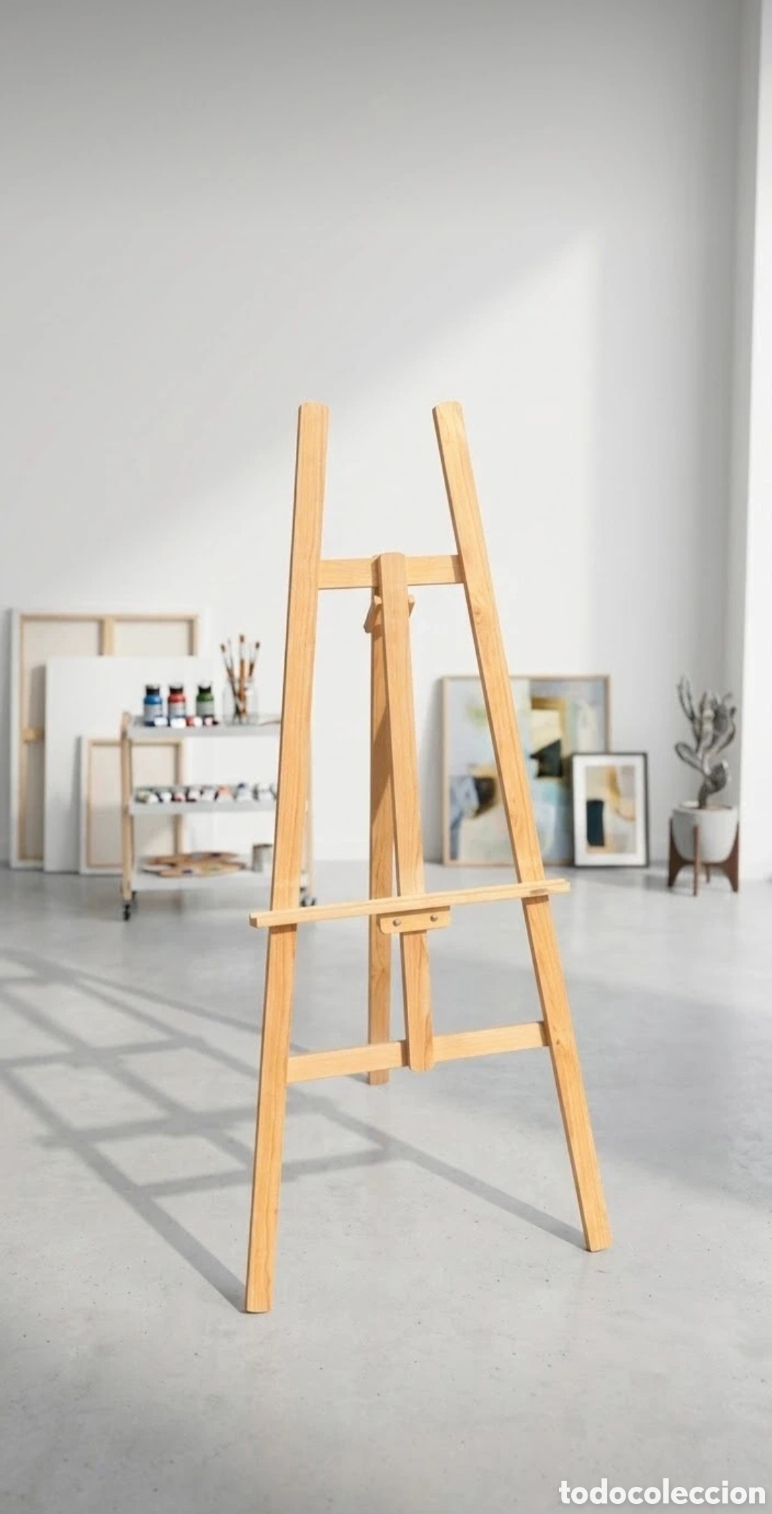 Arte: Caballete de pintura de madera
